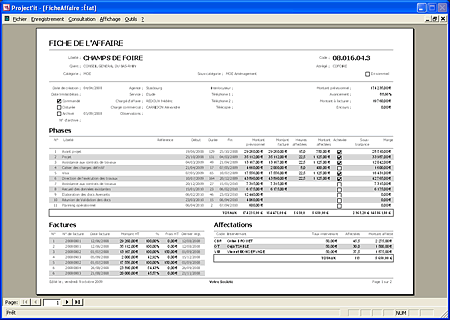 Fiche d'une affaire